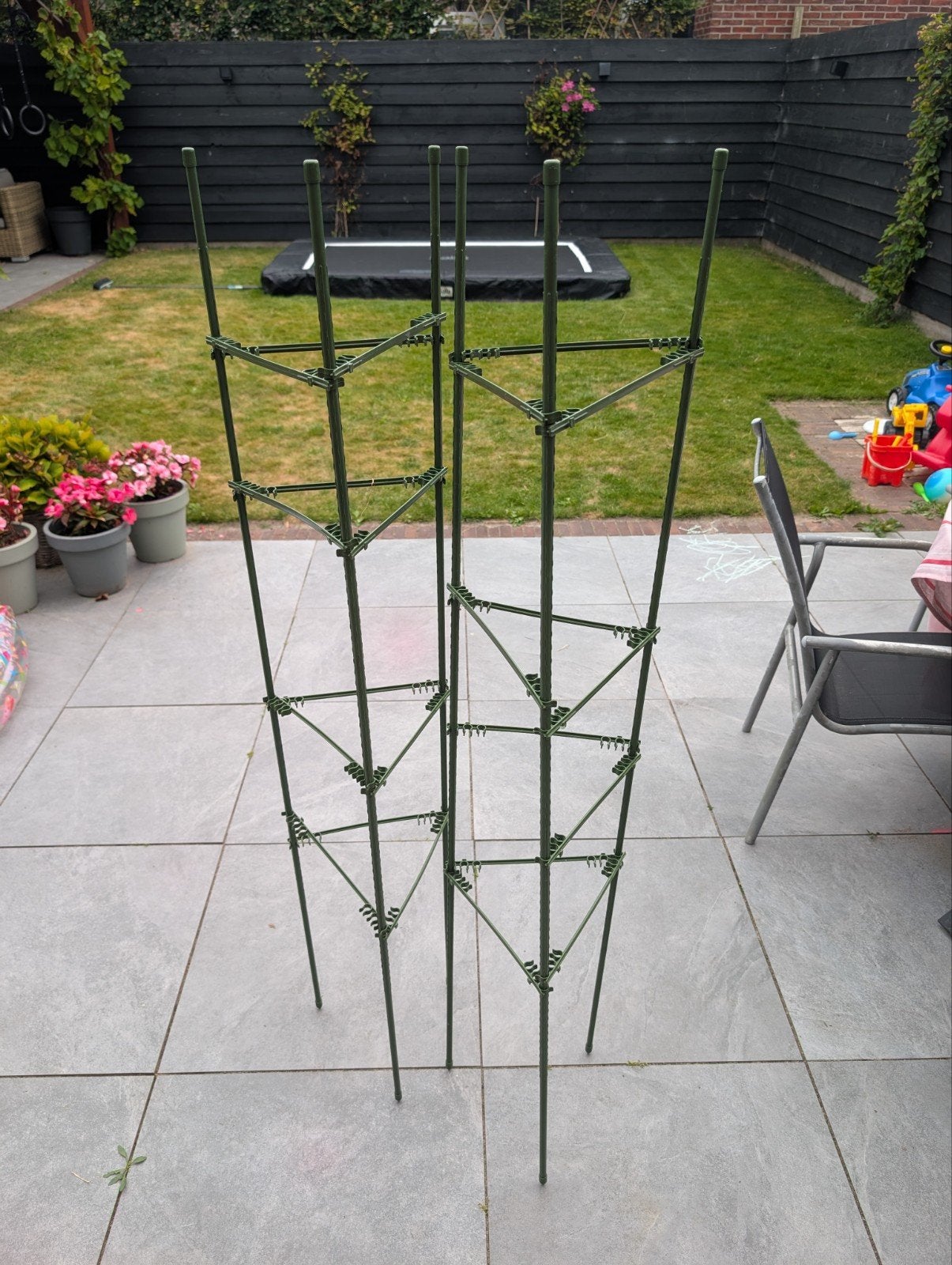 Rekken voor klimplanten als tomaten en komkommers moestuin, Tuin en Terras, Kweekspullen, Ophalen, Nieuw