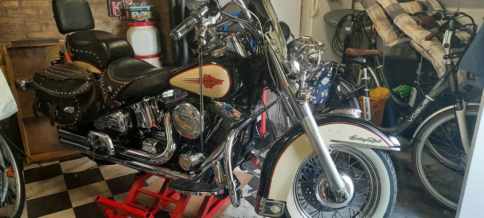 PRACHTIGE goed onderhouden harley davidson flstc 1990, 2 cilinders, 1340 cc, Gebruikt, Particulier