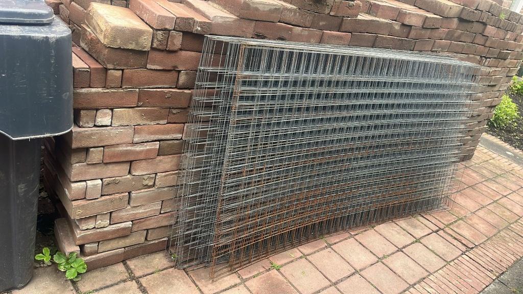 Bouwstaalmat Verzinkt (30 st)  200 x 100 cm (mazen 5 x 5 cm), Tuin en Terras, Gaas en Draad, Ophalen, Nieuw, Minder dan 10 meter