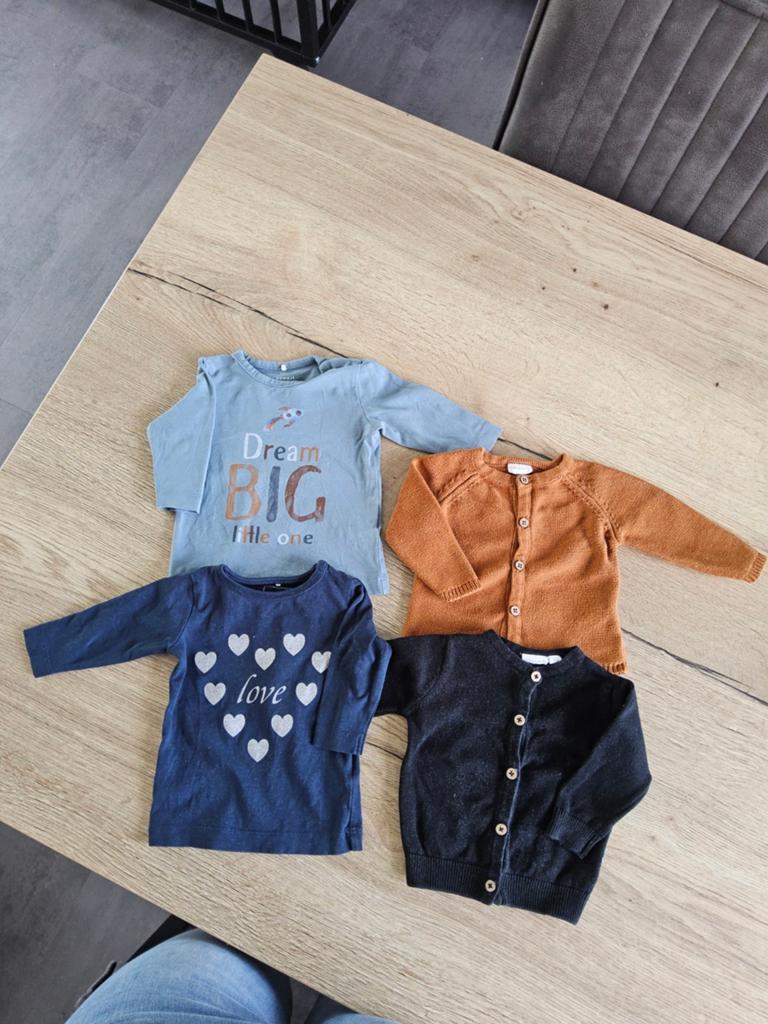 Shirt en vest maat 56, Kinderen en Baby's, Babykleding | Maat 56, Ophalen of Verzenden, Gebruikt, Jongetje of Meisje, Truitje of Vestje