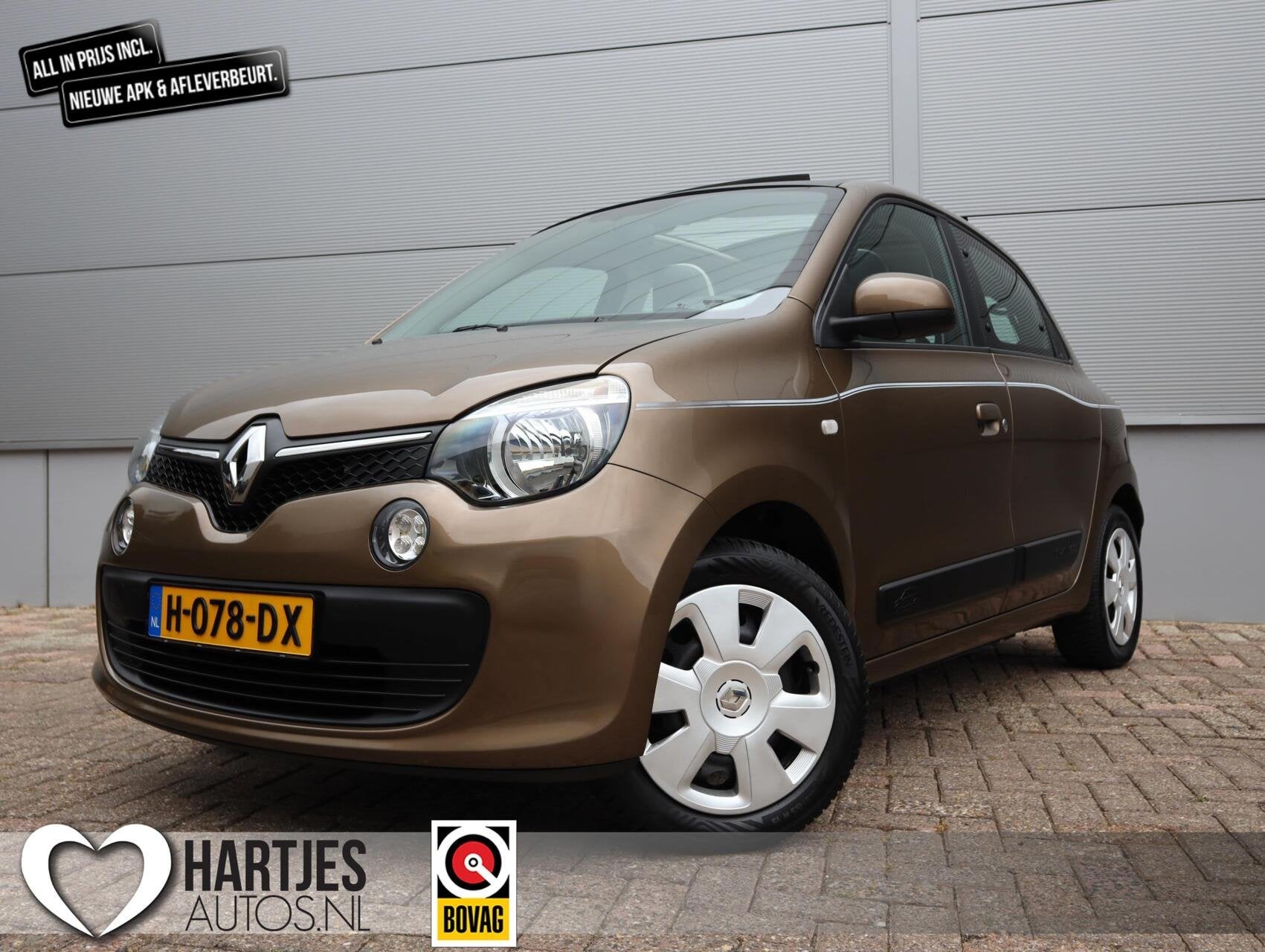 Renault Twingo 1.0 SCe Dynamique (Vol Opties) Cabrio dak, Keurmerk '100% Onderhouden', Gebruikt, 4 stoelen, Handgeschakeld