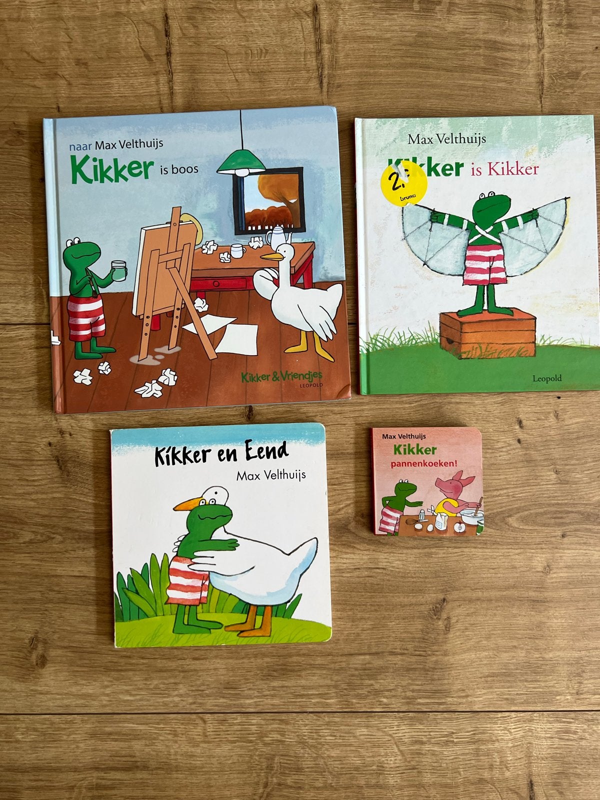 Max Velthuijs Kikker Boeken Set - 4 Stuks, Ophalen of Verzenden, Zo goed als nieuw, Sprookjes