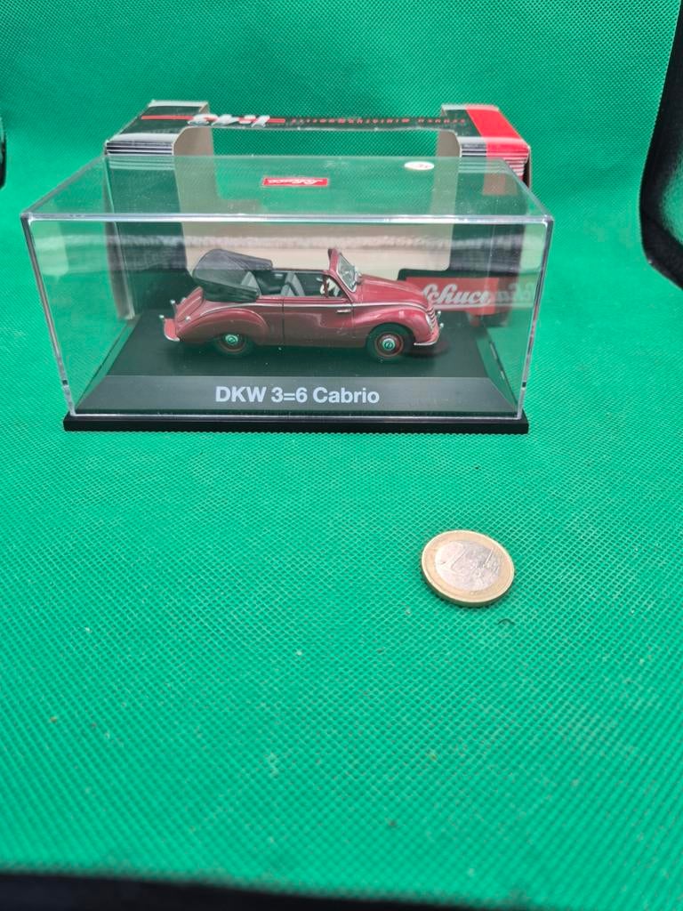 173 DKW 3=6 Cabrio 1/43 Schuco, Ophalen of Verzenden, Zo goed als nieuw, Auto, Schuco