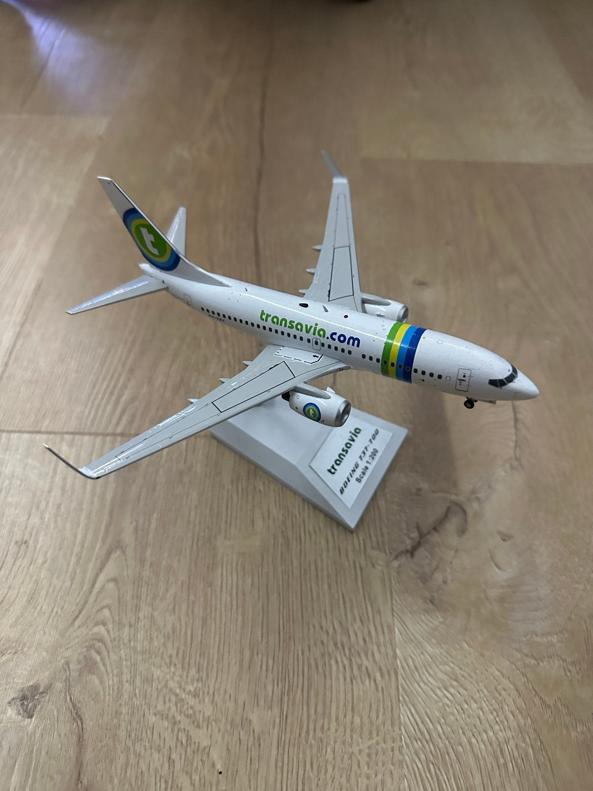 Diecast 1:200 Transavia 737-700 'Sigarenband' Livery, Overige merken, 1:200 of kleiner, Ophalen of Verzenden, Zo goed als nieuw
