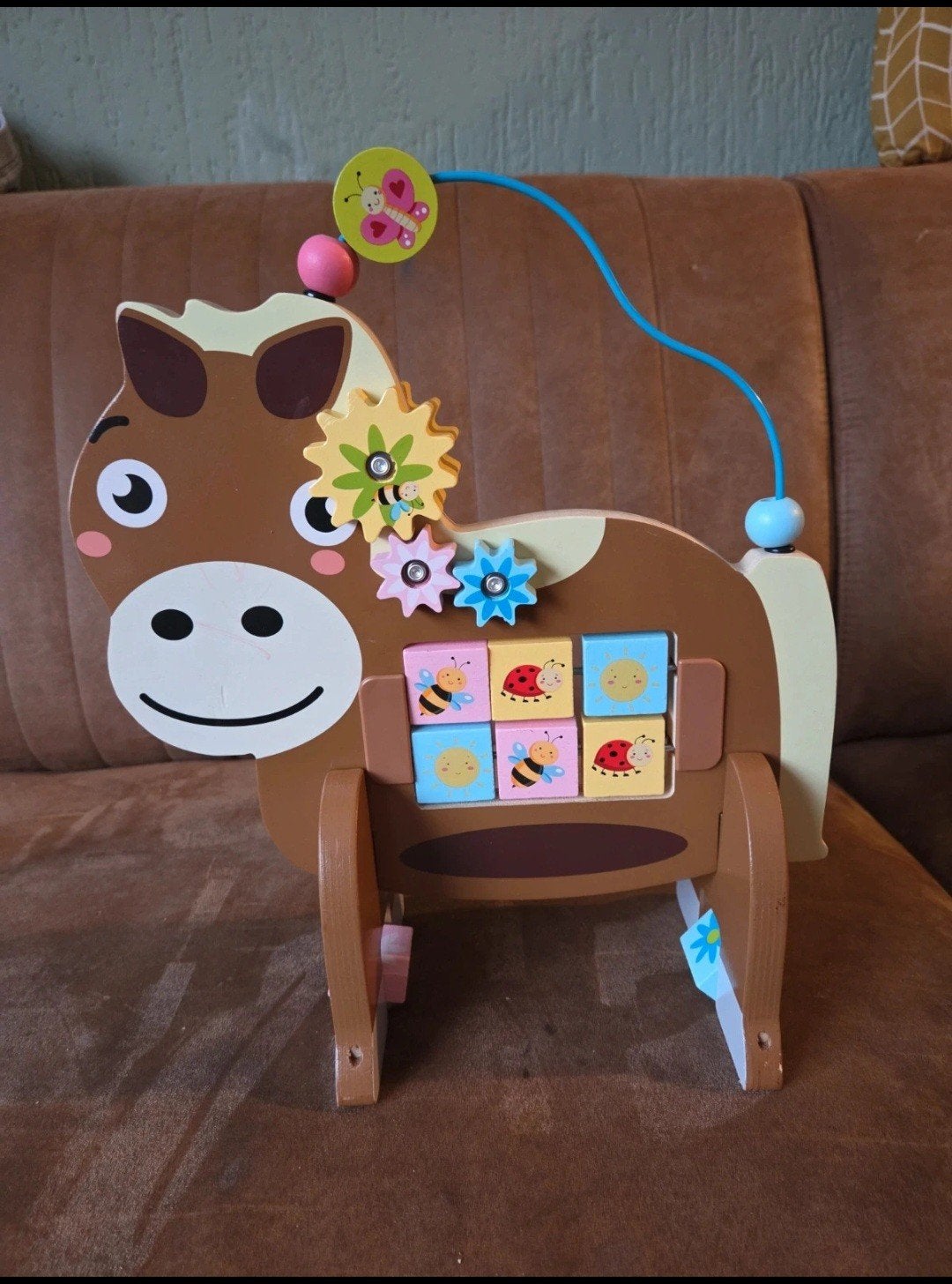 houten motoriek paard, Ophalen