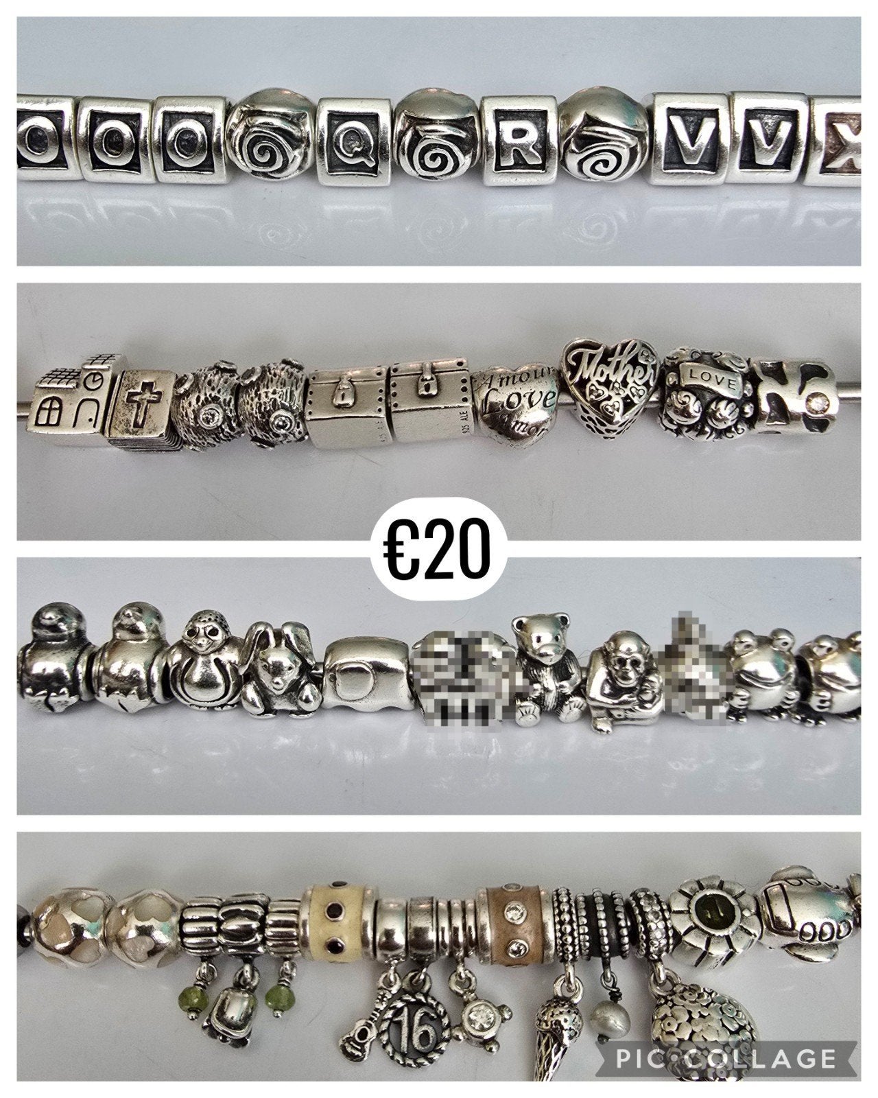 Prachtige originele zilveren Pandora bedels/dangles, Sieraden, Tassen en Uiterlijk, Ringen, Ophalen of Verzenden, Zo goed als nieuw