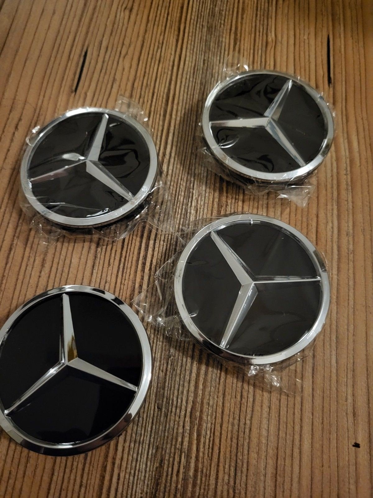 Mercedes-Benz Naafdoppen Set (4 stuks), Ophalen, Gebruikt