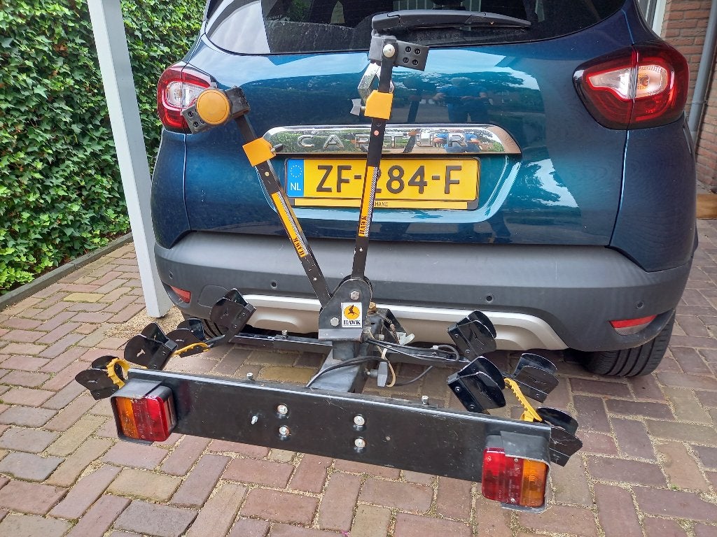Fietsendrager, Spinder, Ophalen, 2 fietsen, Gebruikt, Trekhaakdrager
