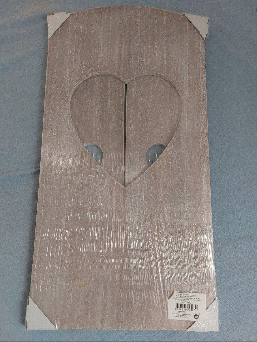 Nieuw houten inklapbaar raamscherm drieluik met hartjes, Ophalen of Verzenden, Nieuw