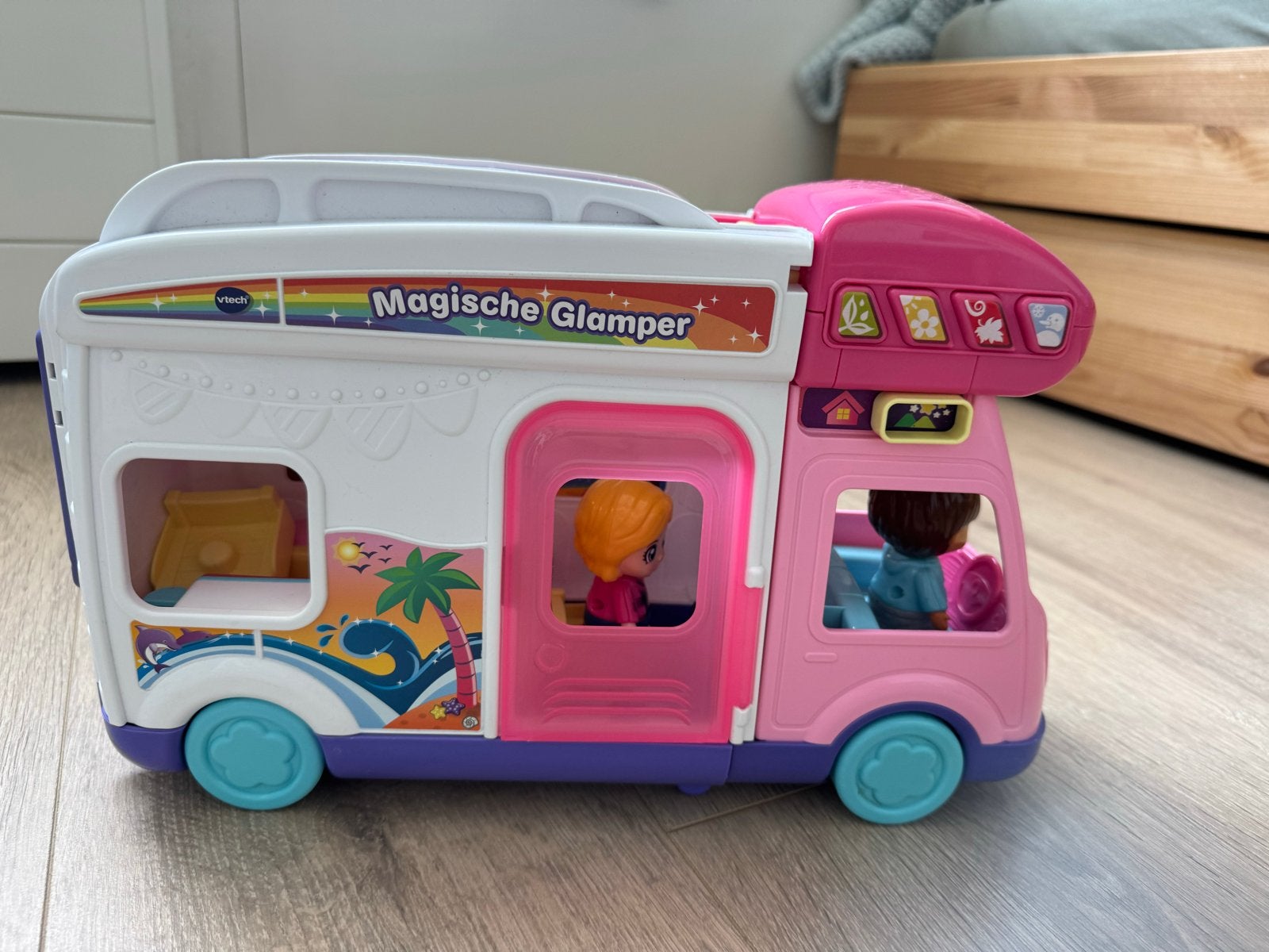 VTech Magische Camper met poppetjes en accessoires, Ophalen of Verzenden, Zo goed als nieuw
