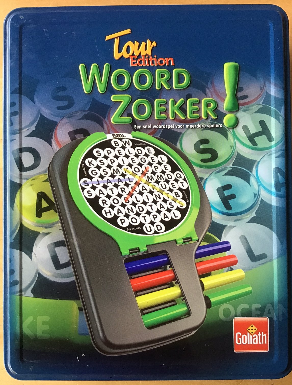 Reisspel Woord Zoeker Tour Edition - vanaf 7 jaar - ZGAN, Ophalen of Verzenden, Zo goed als nieuw, Reisspel