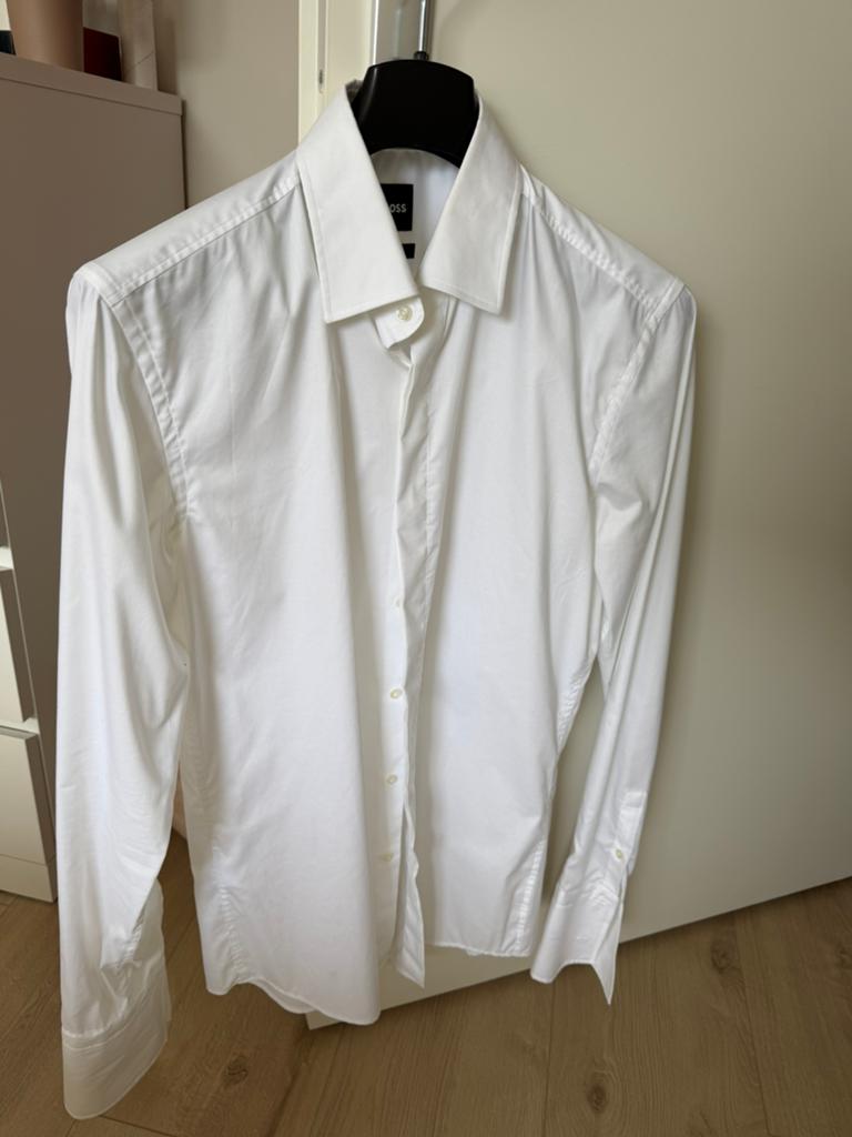 Hugo Boss, Kleding | Heren, Overhemden, Ophalen of Verzenden, Zo goed als nieuw, Zwart