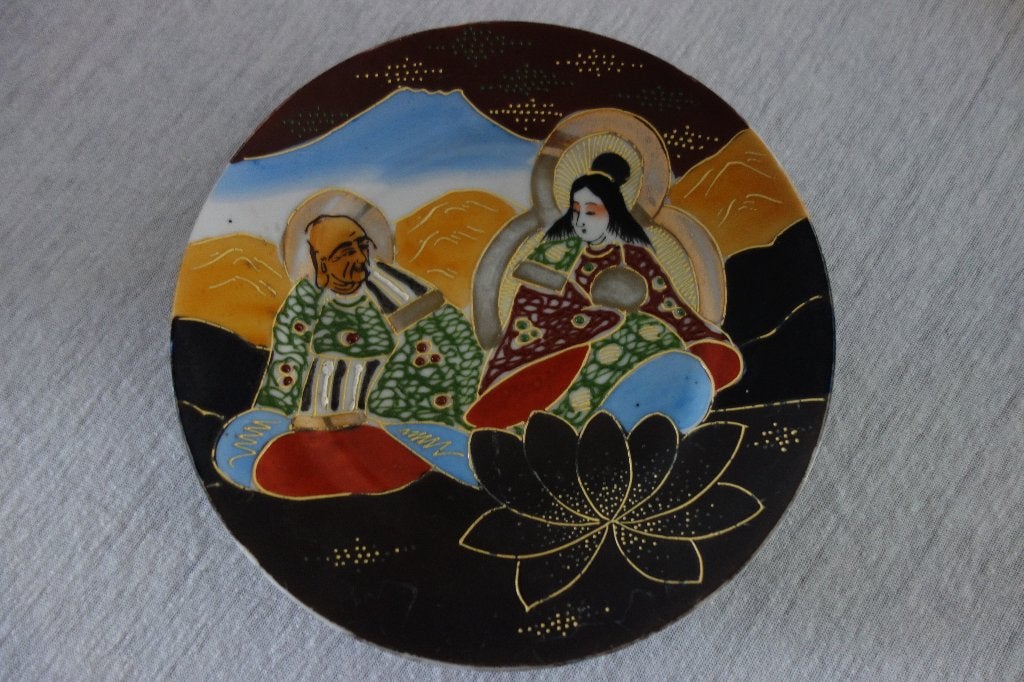 Wandbord Japans Satsuma porselein, Ophalen of Verzenden