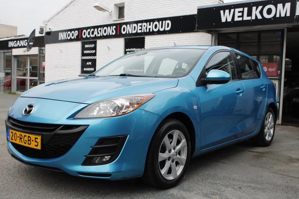 Mazda 3 1.6 TS / Airco / Elektrische Ramen / APK NIEUW / Afn, Voorwielaandrijving, Euro 5, Gebruikt, Zwart