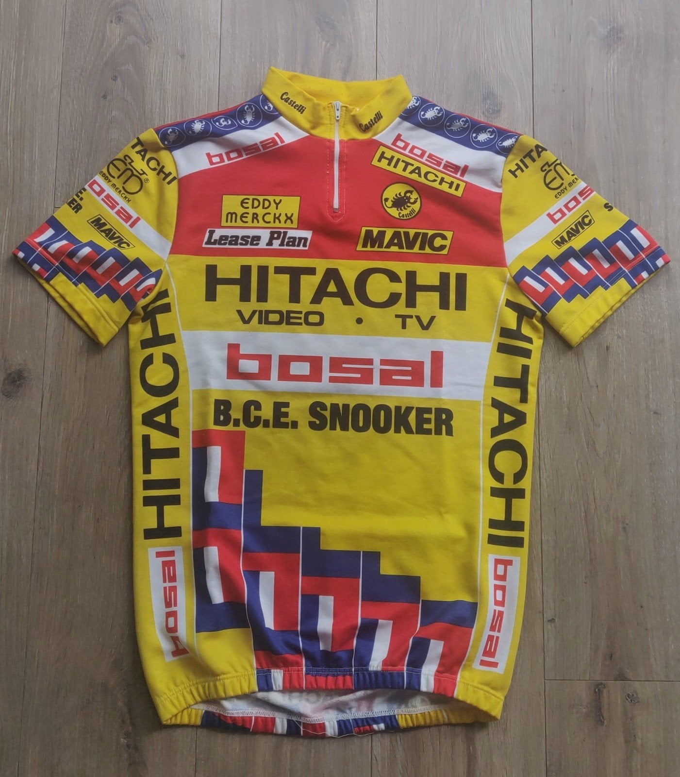 Wielershirt Hitachi Bosal BCE Snooker, Ophalen of Verzenden, Gebruikt, Kleding