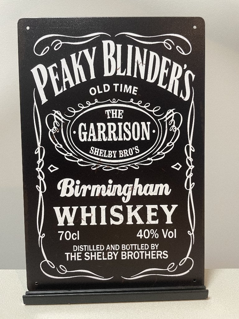 Peaky Blinders Whiskey reclamebord, Www.pand50.nl, Reclamebord, Ophalen of Verzenden, Printer 29B Coevorden