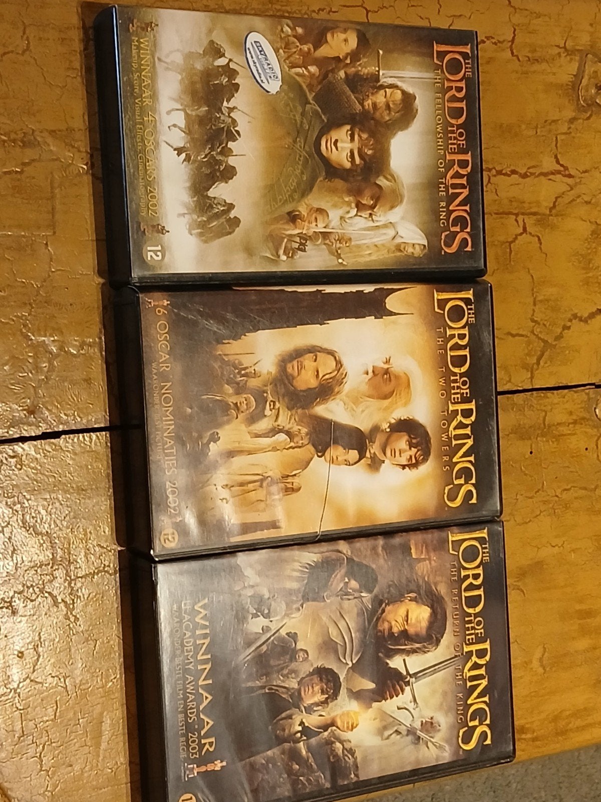 Lord of the Rings VHS & DVD Trilogie - Gebruikt, Science Fiction en Fantasy, Ophalen of Verzenden, Vanaf 12 jaar, VHS