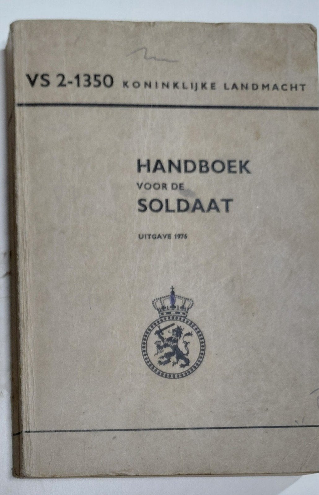 Handboek soldaat 1976, Ophalen of Verzenden, Voor 1940, Gelezen, Landmacht