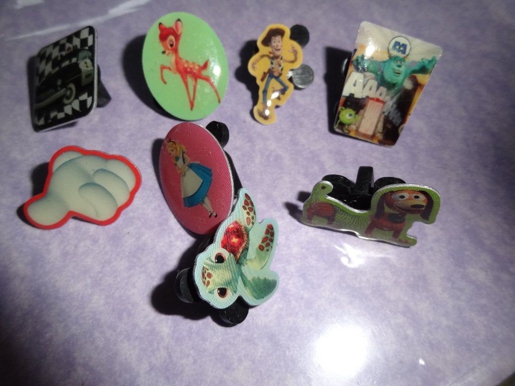 7 walt Disney speldjes Mickey mouse sluiting o.a. Bambi cars, Verzamelen, Disney, Ophalen of Verzenden, Mickey Mouse, Zo goed als nieuw
