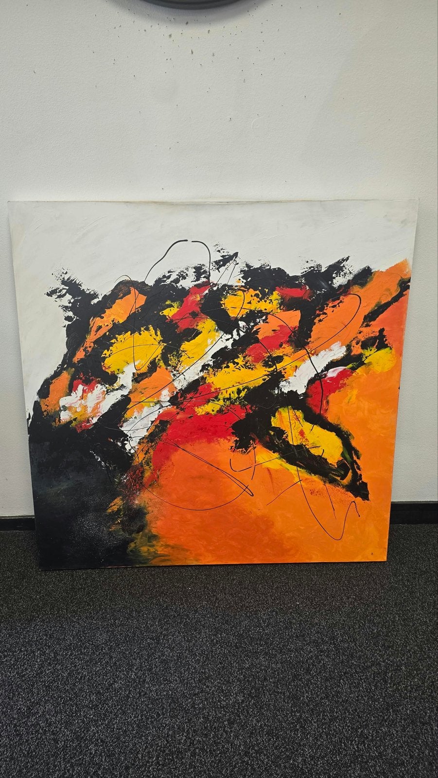 Abstract schilderij door Conny Scheenstra, Ophalen