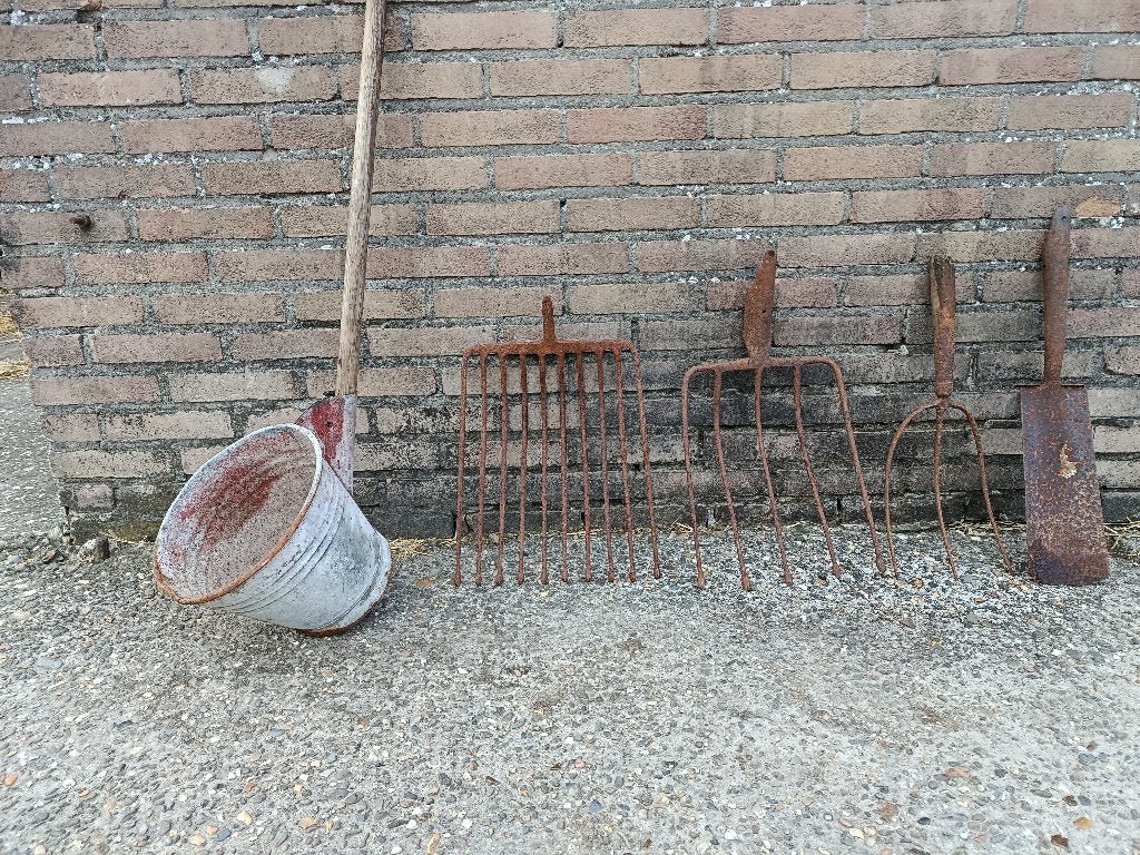 Tuingereedschap Antiek, Tuin en Terras, Hand-tuingereedschap, Ophalen, Gebruikt, Overige soorten