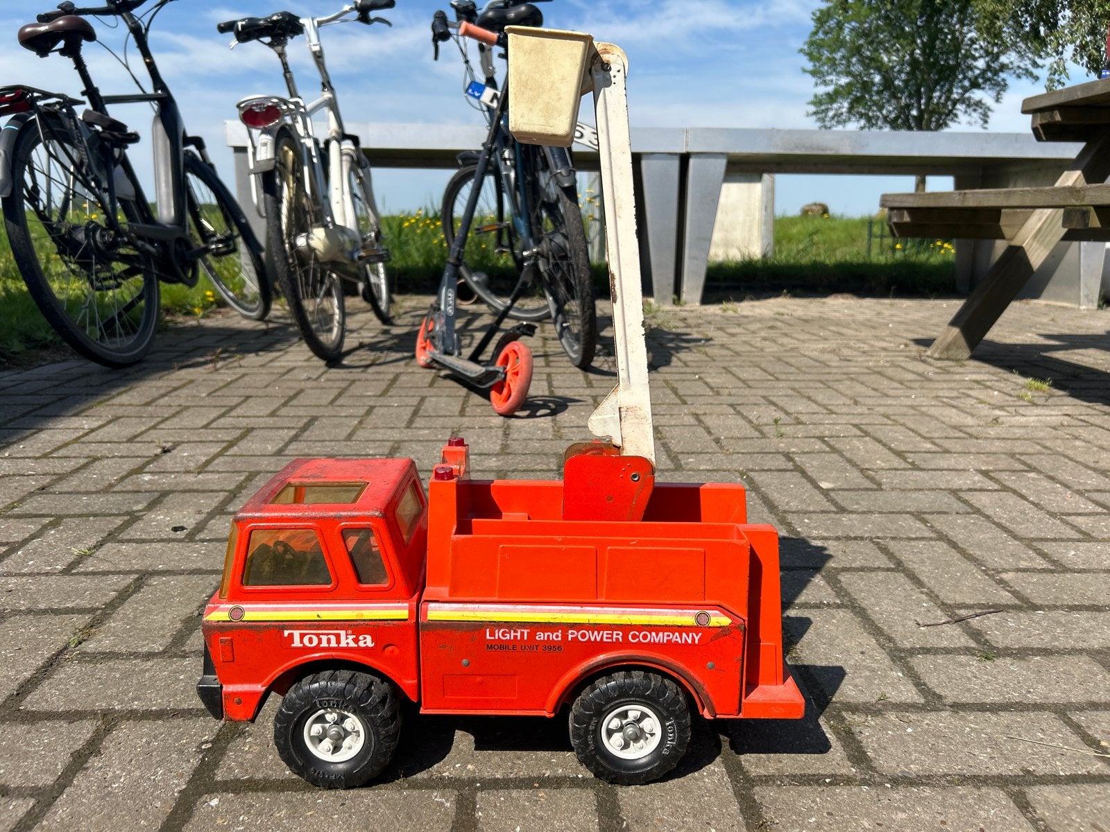 Vintage Tonka Licht- en Energiemaatschappij Vrachtwagen, Kinderen en Baby's, Speelgoed | Speelgoedvoertuigen, Ophalen of Verzenden