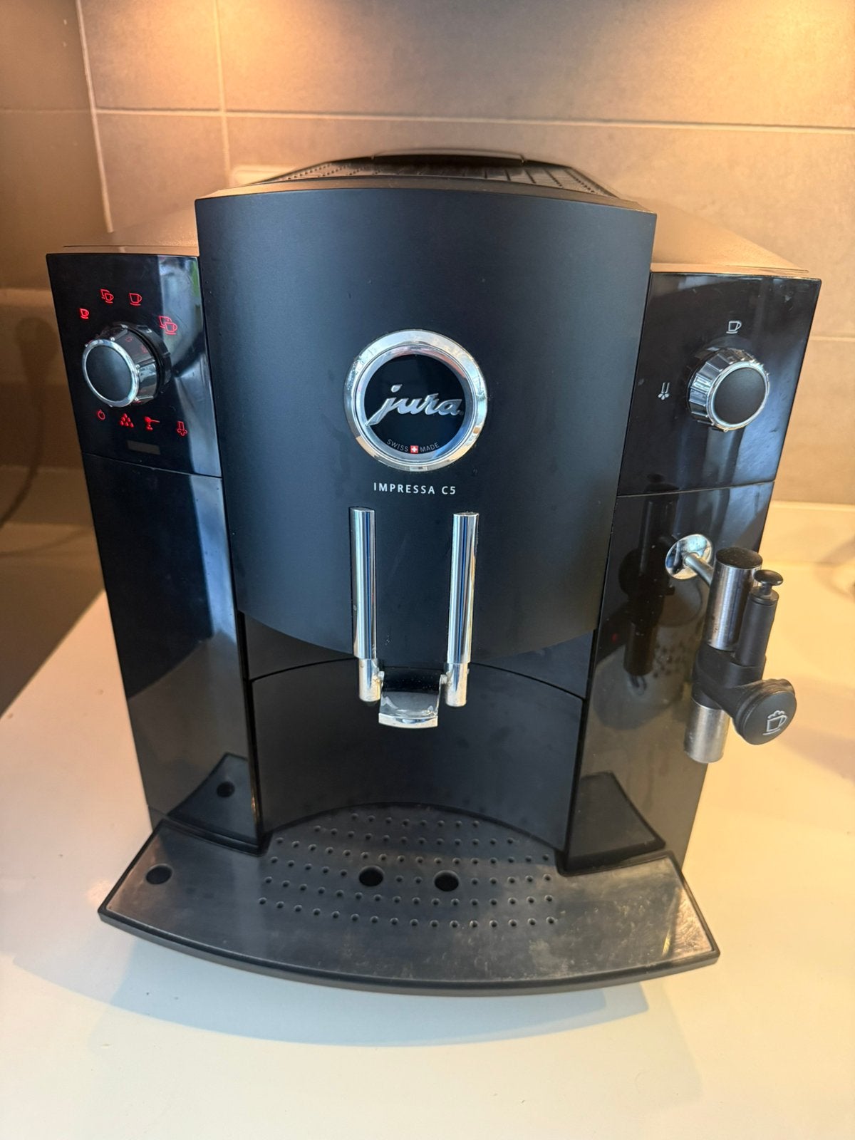 Jura Impressa C5, Ophalen, Zo goed als nieuw, Koffiemachine