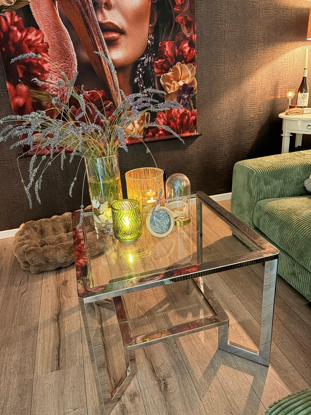 Salon tafel merk Eicholtz, Ophalen, 100 tot 150 cm, 50 tot 100 cm, Zo goed als nieuw
