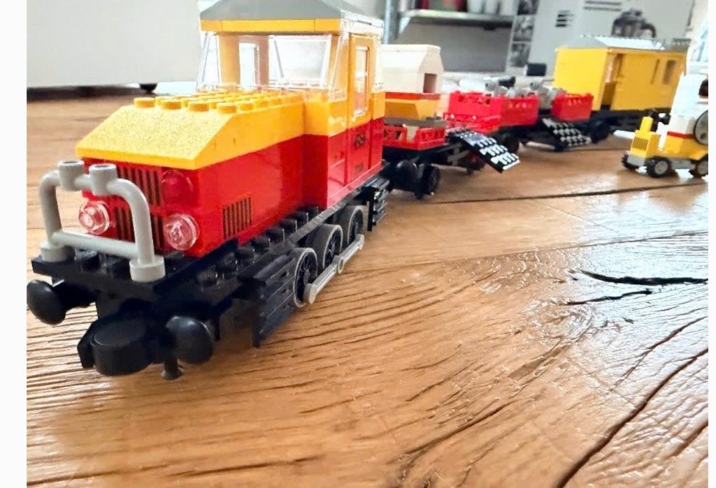 Lego 7735 trein loc 3 wagons bouwschema WERKENDE 12V motor, Kinderen en Baby's, Speelgoed | Duplo en Lego, Ophalen, Zo goed als nieuw