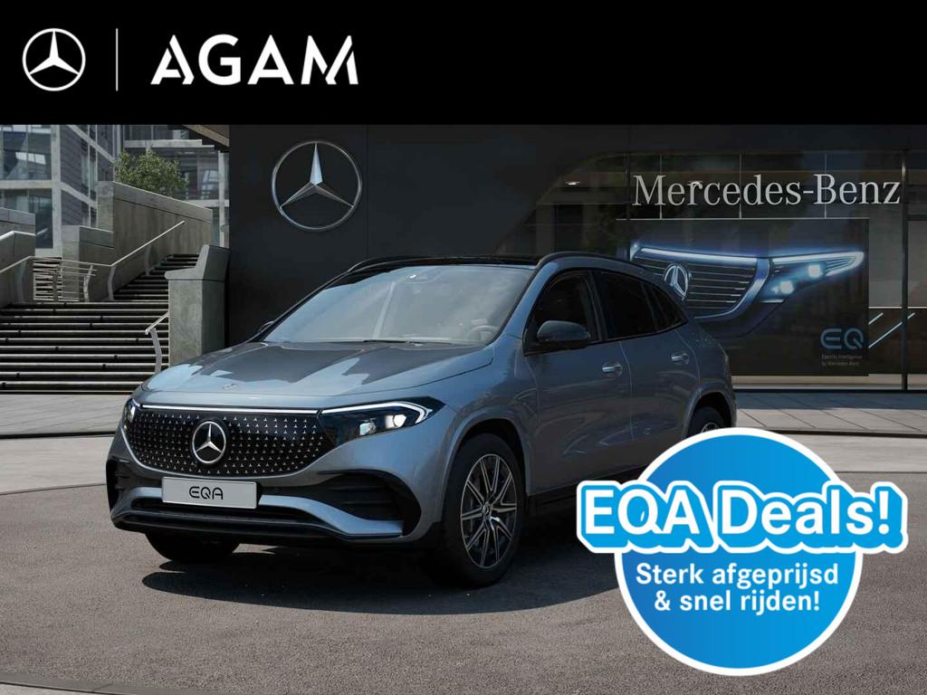 Mercedes-Benz EQA 250+ Business Solution AMG 71 kWh + trekha, Auto's, Mercedes-Benz, Zwart, 445 min, Automatische klimaatregeling
