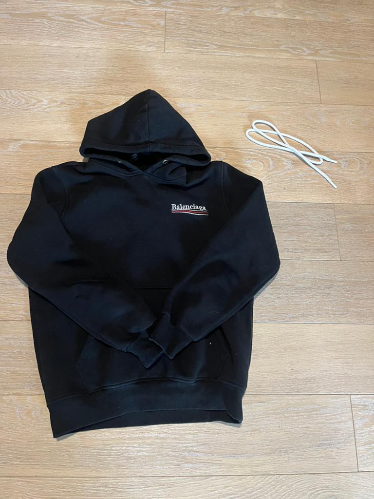 Balenciaga Hoodie Zwart – Maat M, Ophalen of Verzenden, Zo goed als nieuw