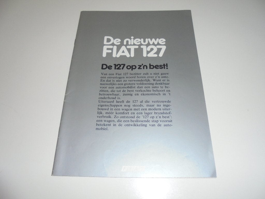 brochure Fiat 127 modellen 1982, Ophalen of Verzenden, Nieuw, Overige merken