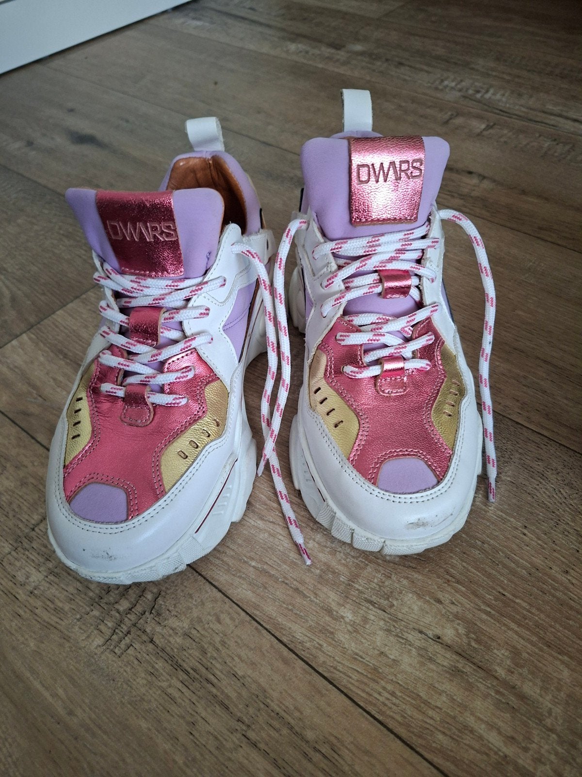 DWARS sneakers maat 37, roze/wit/goud, DWARS, Ophalen of Verzenden, Sneakers of Gympen, Roze