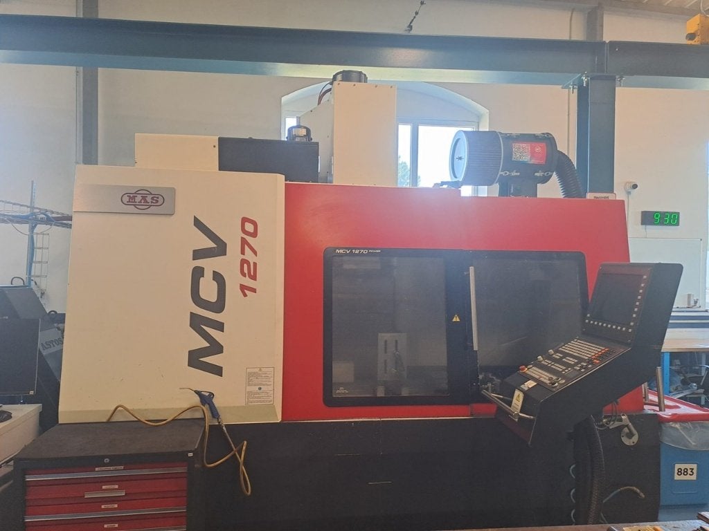 Machining center (vertical) MAS MCV 1270 POWER, Ophalen, Gebruikt, Metaal, Machine