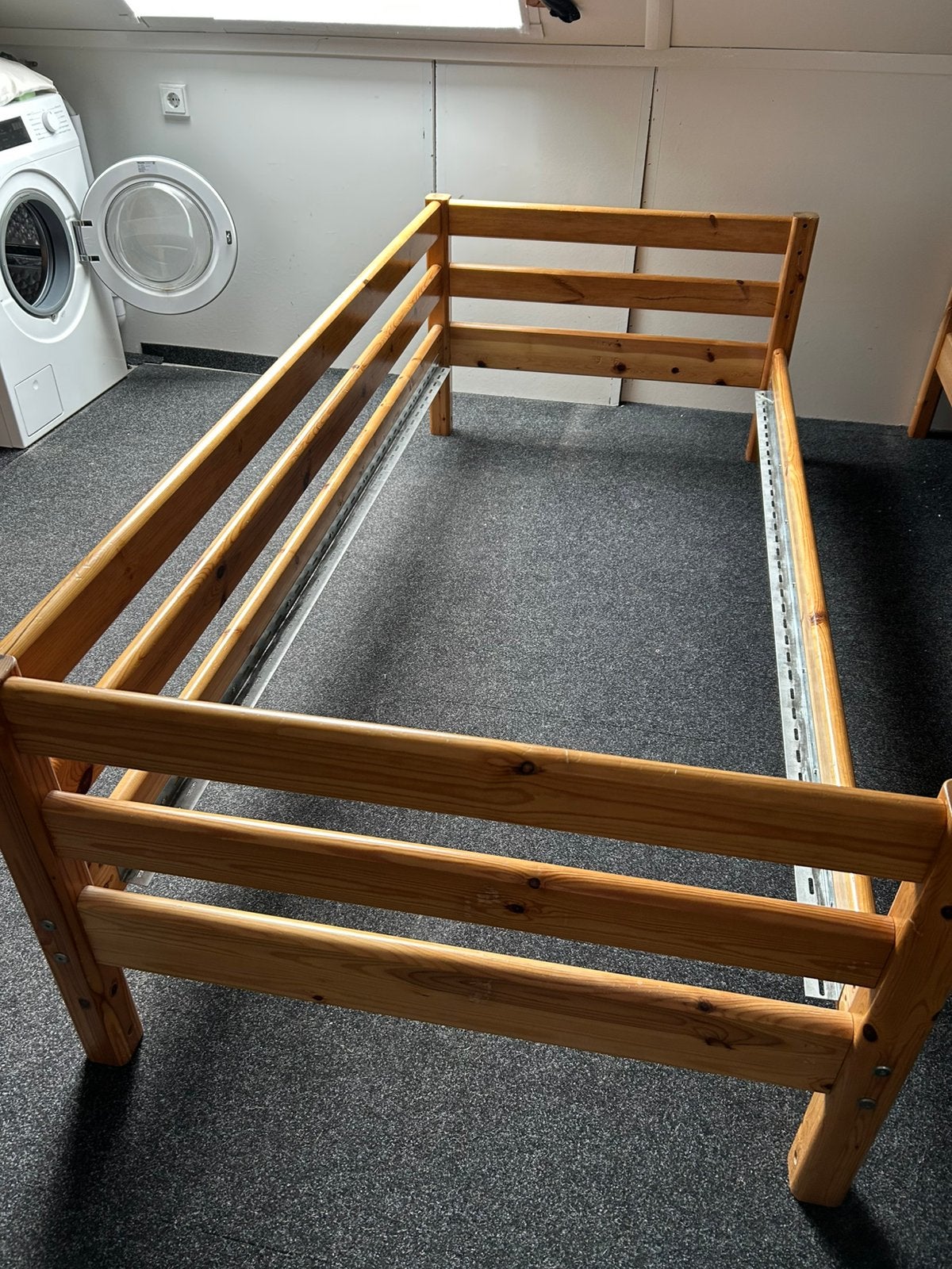 Flex eenpersoonsbed grenen 90 x 200, Ophalen, Gebruikt, 90 cm, 200 cm