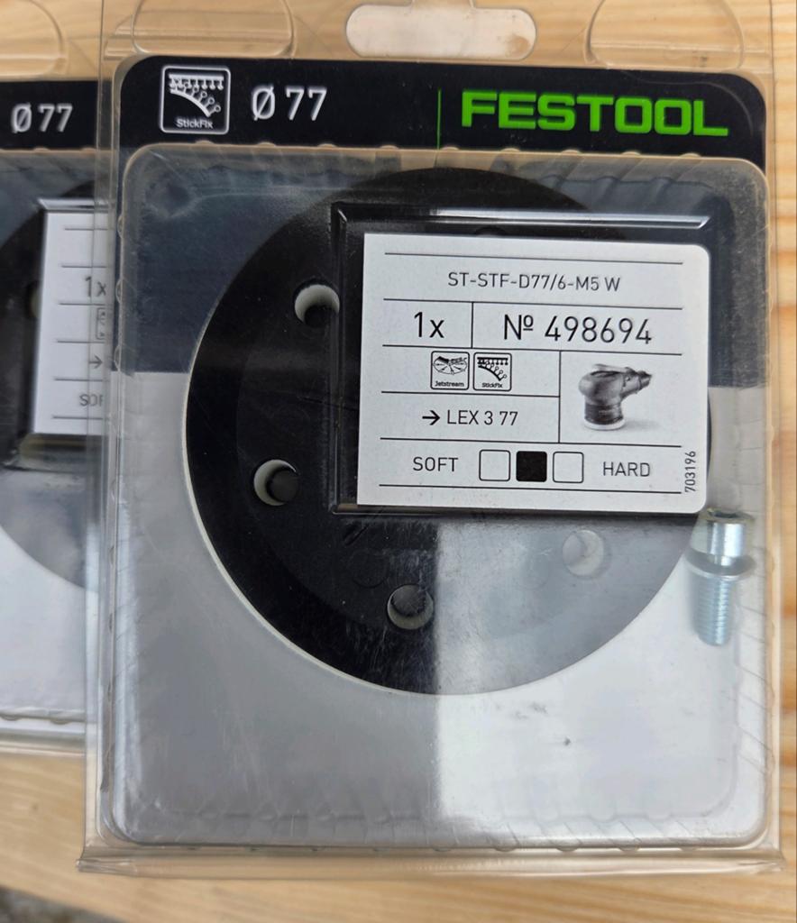 3x Festool 498694 SCHUURSCHIJF ST-STF-D77/6-M5 W Diam. 77 mm, Ophalen of Verzenden, Nieuw, 1200 watt of meer, Overige typen