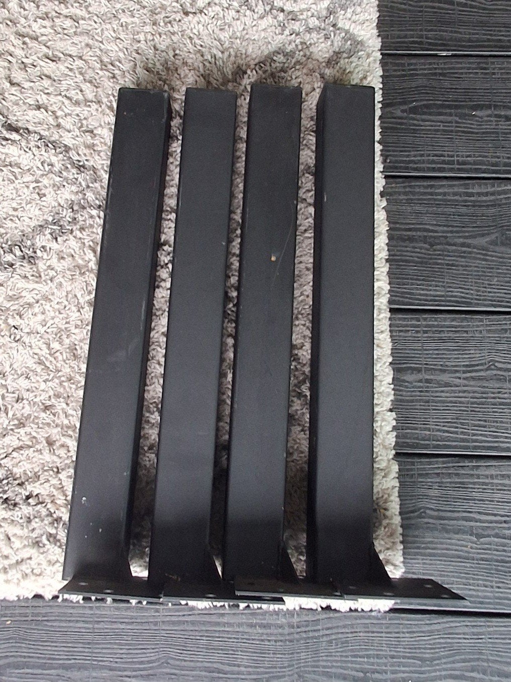 4 metalen tafelpoten-opknapper, Huis en Inrichting, Tafelpoot, Minder dan 50 cm, Gebruikt, 50 tot 100 cm