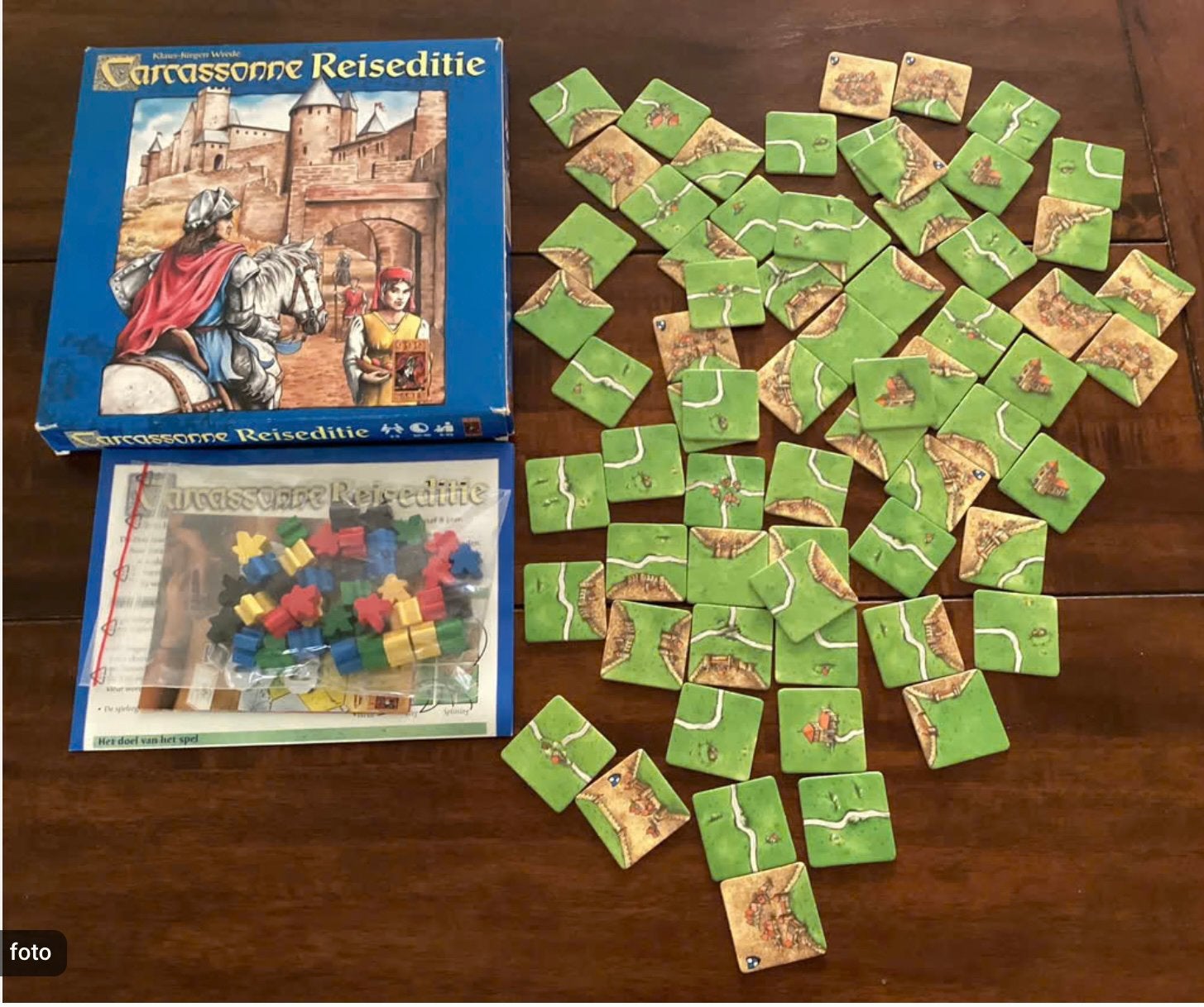 Mis je een onderdeel van carcassonne reiseditie?, Hobby en Vrije tijd, Ophalen of Verzenden, Zo goed als nieuw