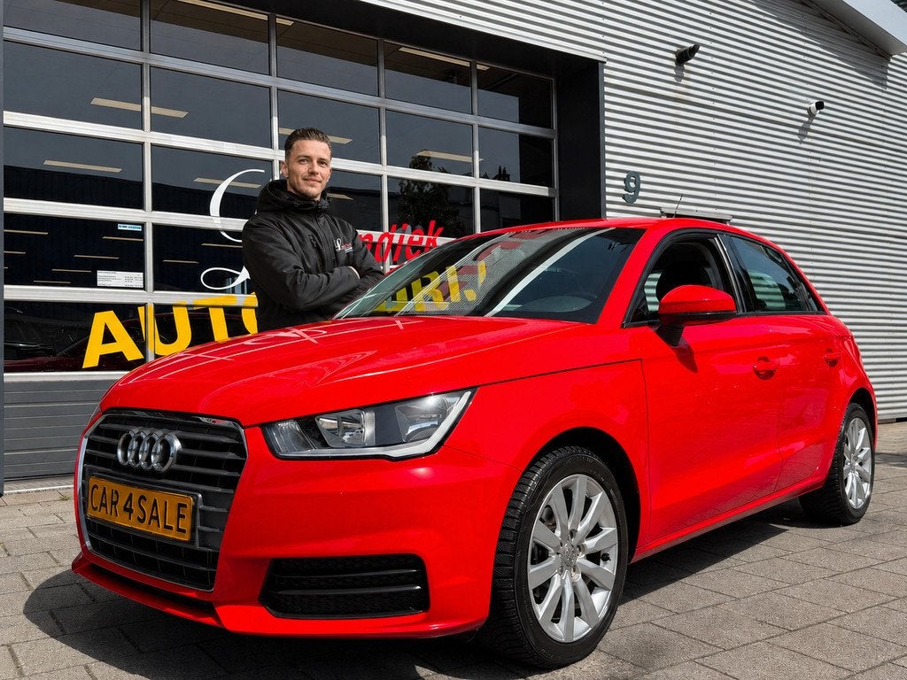 Audi A1 Sportback 1.0 TFSi Design - 5Drs I Airco I PDC I Spo, Voorwielaandrijving, Stof, Zwart, 95 pk