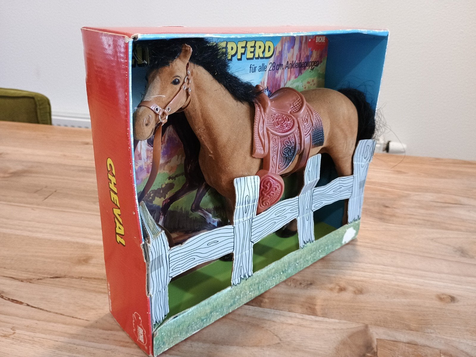 Vintage Dickie Speelgoedpaard 'Mein Rassepferd' (8849), Ophalen of Verzenden