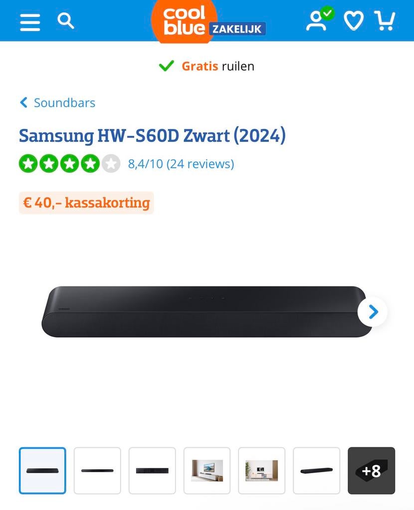 Samsung soundbar bijna niet gebruikt, Ophalen of Verzenden, Zo goed als nieuw