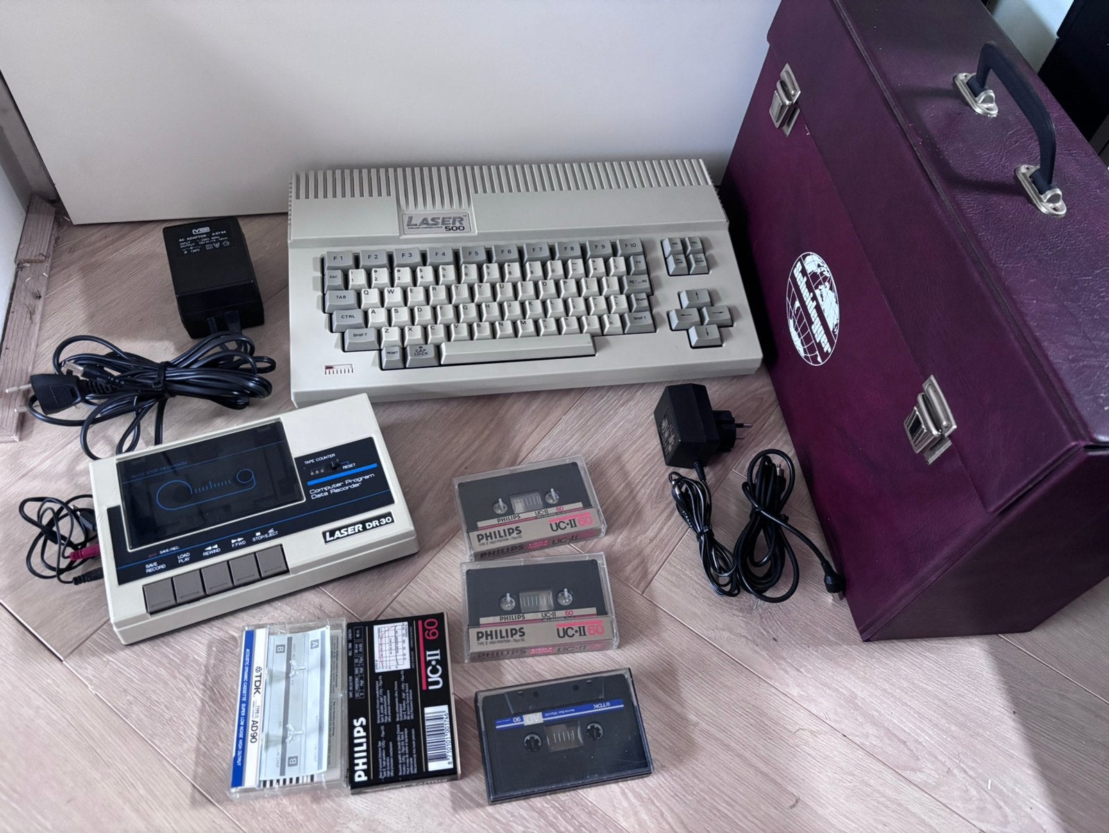 LASER COLOR COMPUTER 500 INCL LASER DRS 30 DATA RECORDER, Computers en Software, Vintage Computers, Ophalen of Verzenden