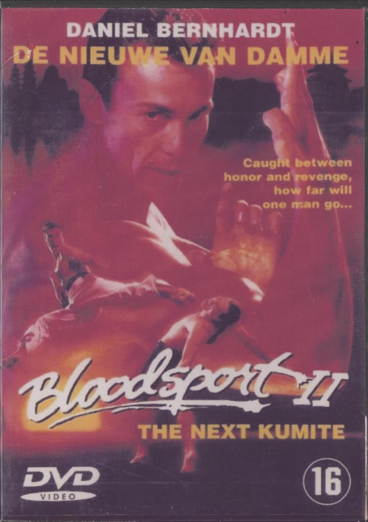 14) Bloodsport II: met Daniel Bernhardt en Pat Morita, Vanaf 16 jaar, Ophalen of Verzenden, Gebruikt, Actie
