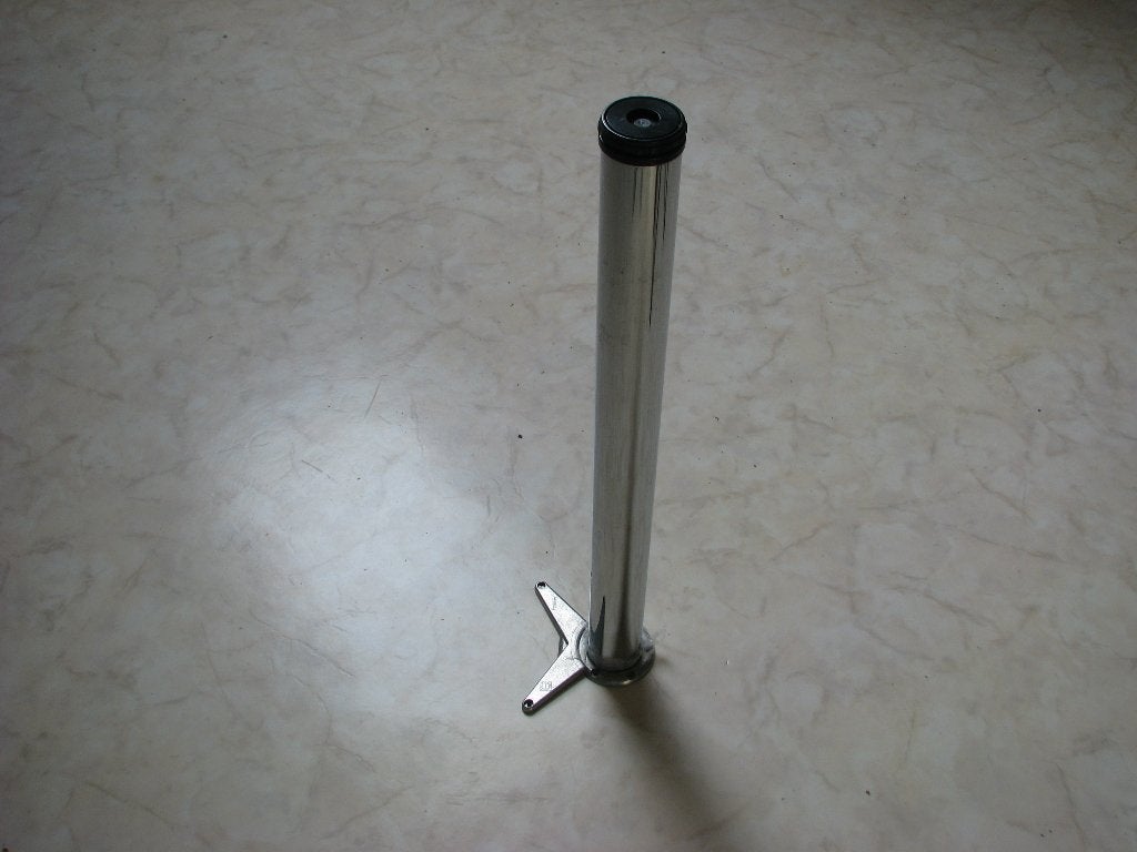 t.k. verstelbare chromen tafelpoot, Tafelpoot, Minder dan 50 cm, 50 tot 100 cm, Overige materialen