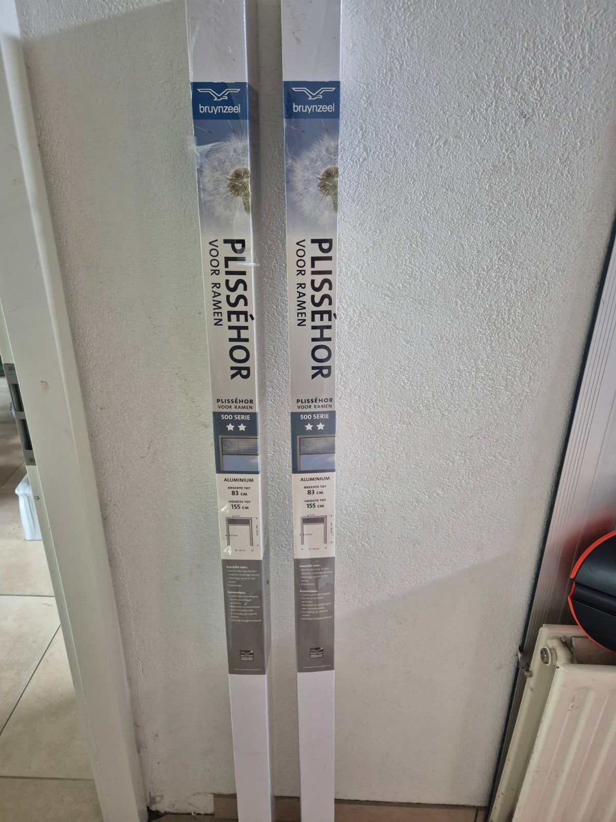 2 Bruynzeel Plisséhorren 500 Serie - Nieuw in verpakking, Ophalen, 80 tot 100 cm, Overige typen, Nieuw