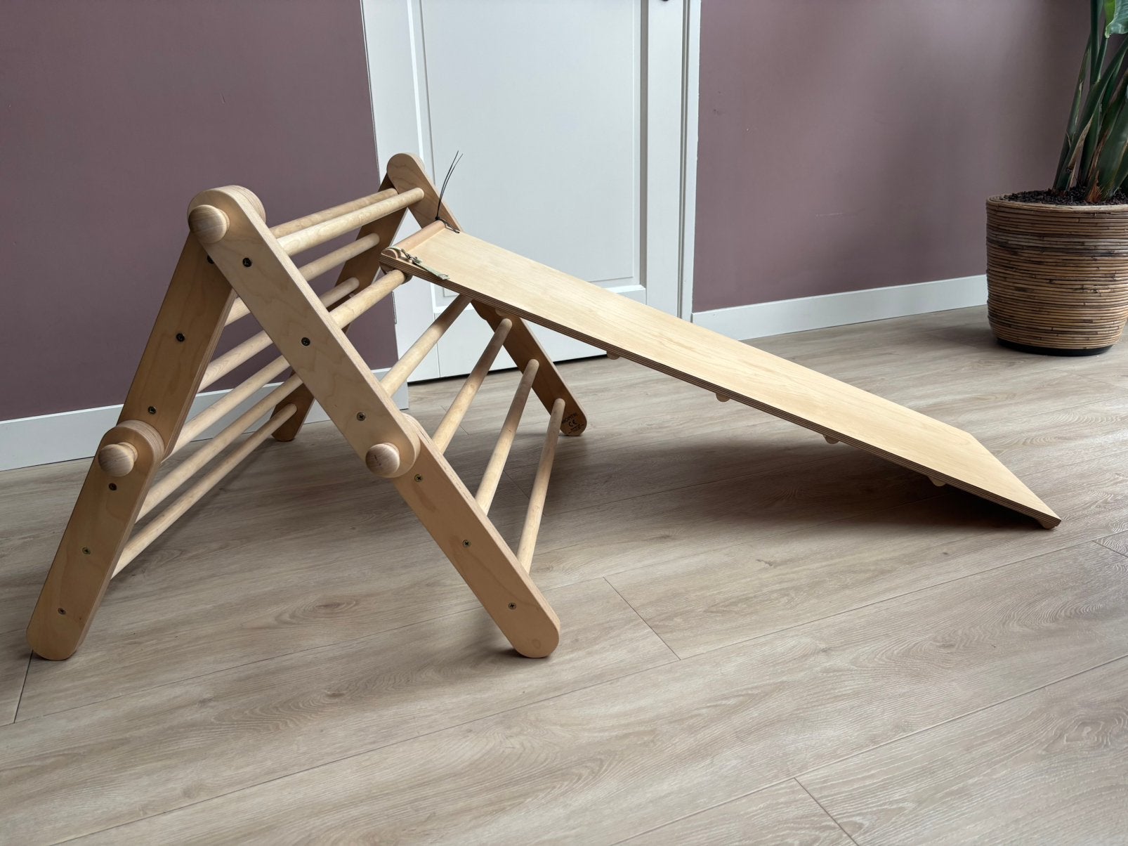 Pikler driehoek (Mopitri) met glijbaan van Ette Tete, Kinderen en Baby's, Ophalen, Zo goed als nieuw