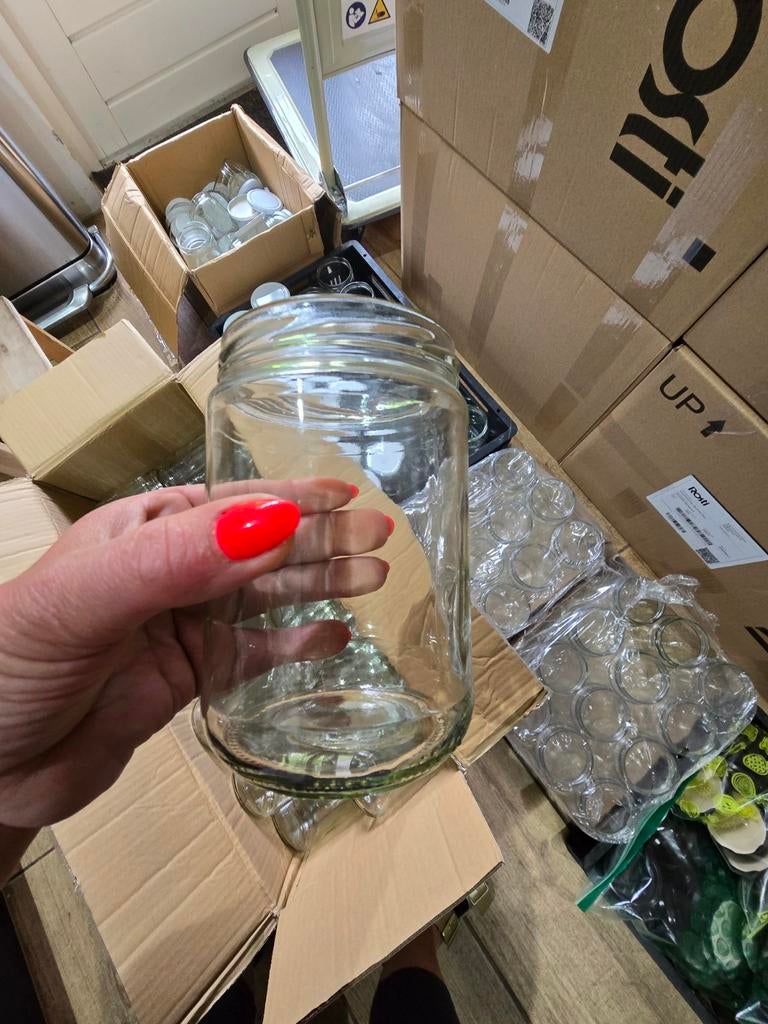 108 Glazen Potten met Schroefdeksel – Nieuw, Ophalen, Nieuw, Overige typen