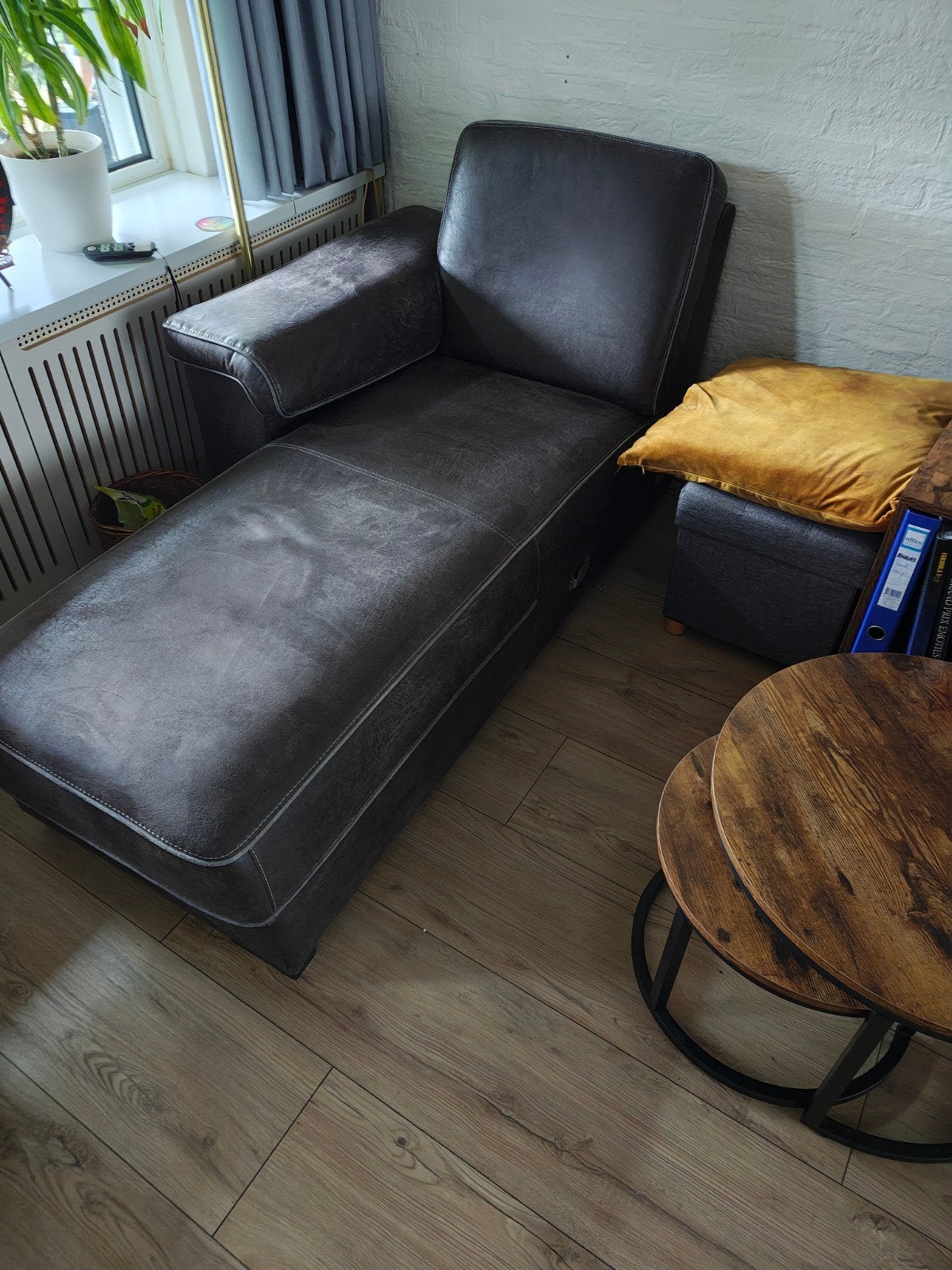 Bank / chaisse lounge te koop, Ophalen, Overige materialen, Eenpersoons, Minder dan 150 cm