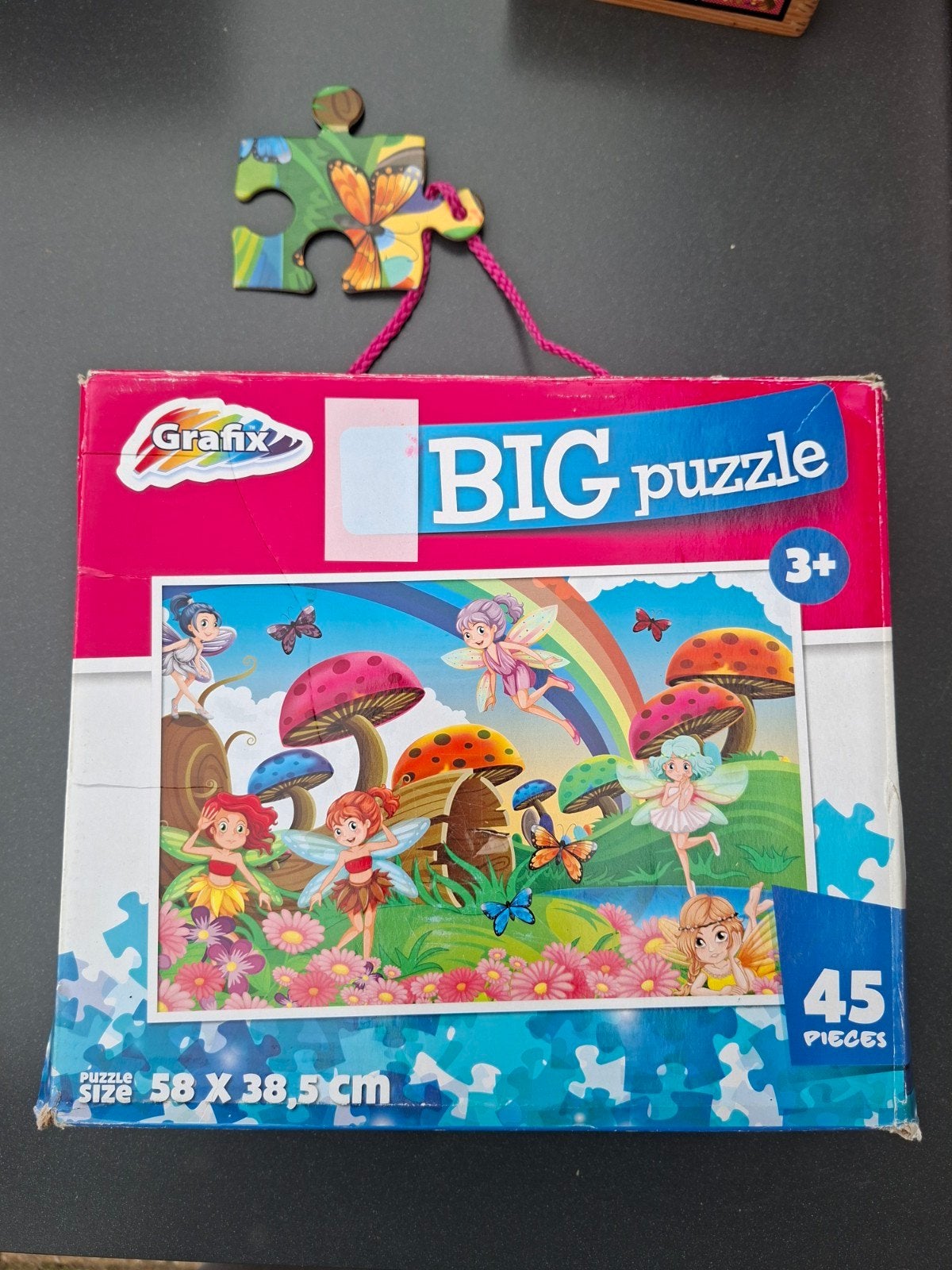 Grafix BIG puzzle 45 stukjes - Sprookjesbos, Ophalen, Minder dan 500 stukjes, Gebruikt, Legpuzzel