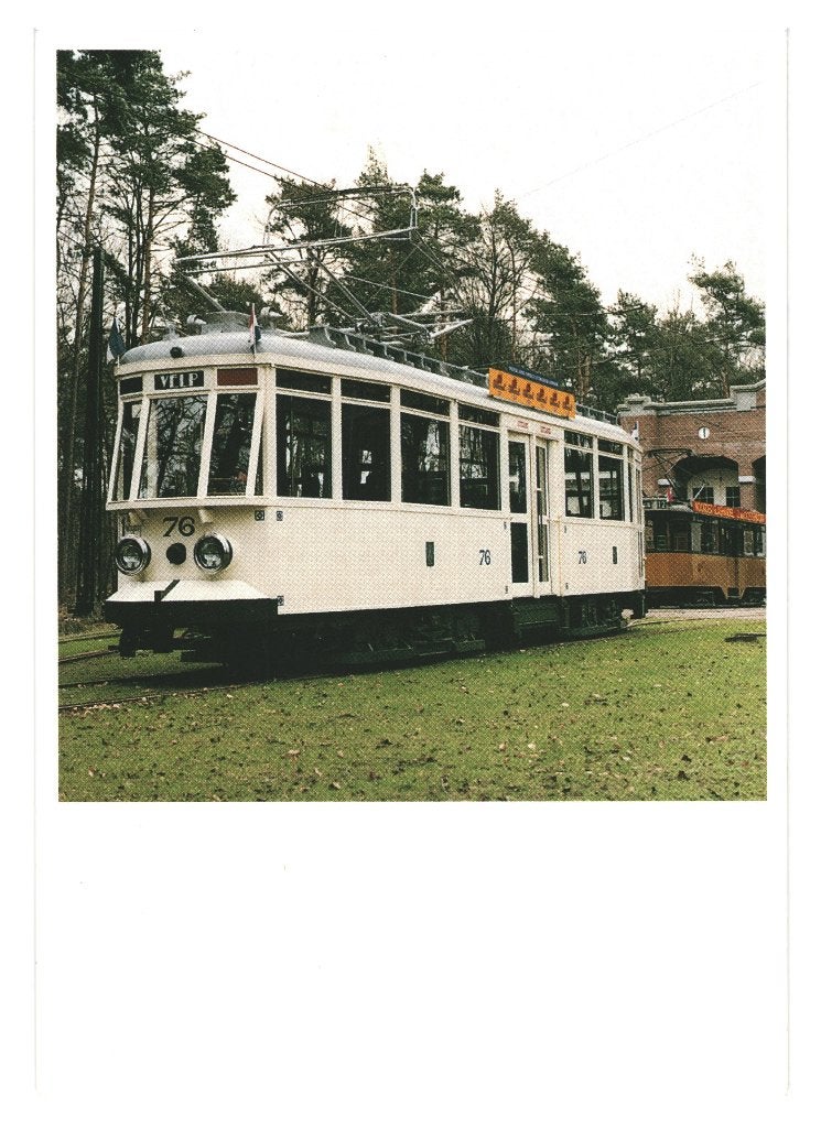 988445 Tram 80+ Arnhem GETA 76 _Gelopen met mooie zegel